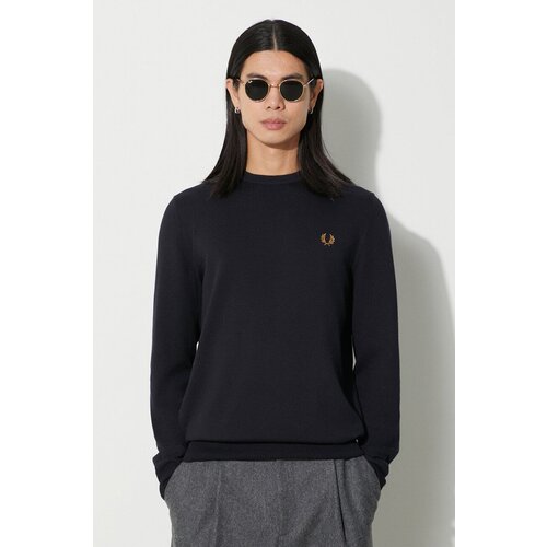 Fred Perry Puloverji Fp Classic Crew Neck Jumper Modra Cene