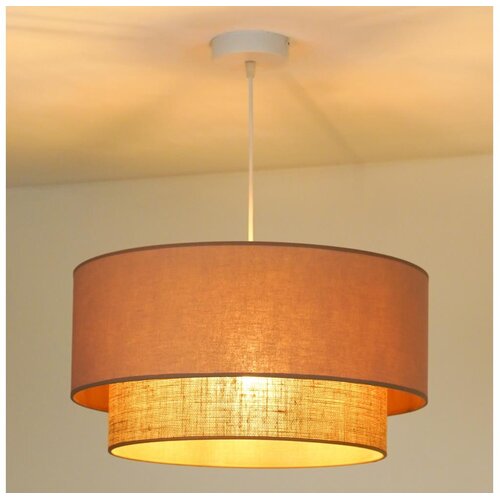  Duolla - Luster na sajli BOHO 1xE27/15W/230V prečnik 45 cm bež/braon Cene