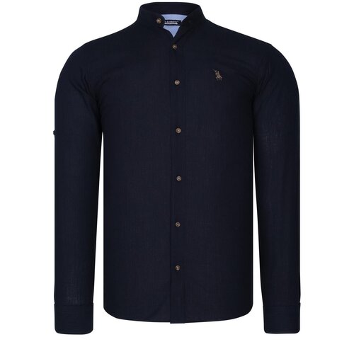 Dewberry G784 HAKIM COLLAR MEN&amp;#039;S SHIRT-NAVY BLUE Slike