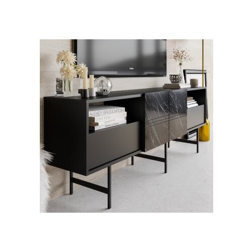 Woody Fashion TV polica Derin Black Slike