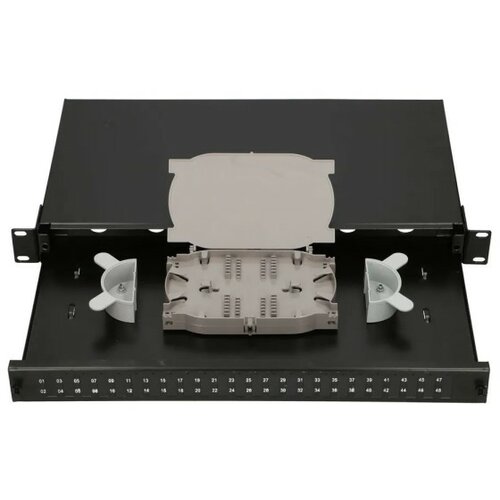 Extralink Patch panel 24 Duplex SC / 48 porta sa kasetom, bez modula, crni ( 2277 ) Cene