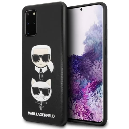 Karl Lagerfeld Originalen ovitek KLHCS67KICKC za Samsung Galaxy S20 Plus G985 črna trda zaščita - Karl and Choupette