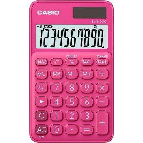 Casio Kalkulator džepni/ crvena SL 310 Slike