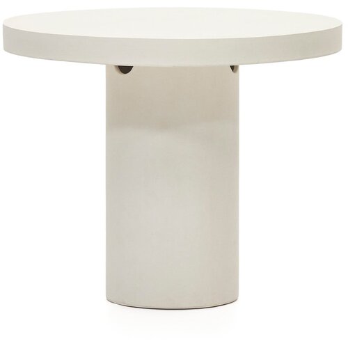 Kave Home Betonska okrogla vrtna jedilna miza &amp;oslash; 90 cm Aiguablava - Kave Home Slike