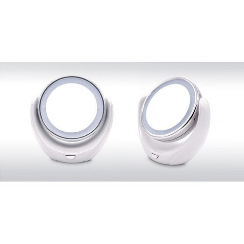  MakeUp dvostrano ogledalo sa LED svetlima, 5x uvećan odraz Slike