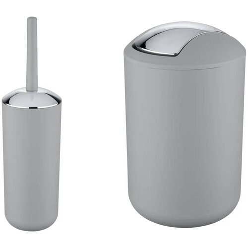 Wenko Sivi plastičan set pribora za kupaonicu Brasil &amp;ndash; Slike