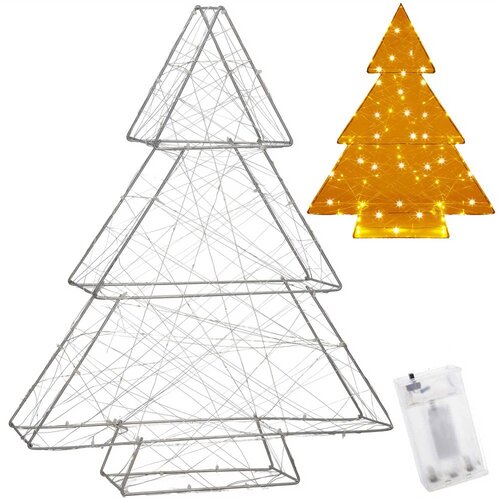  Svjetlosni ukras 100 LED dioda toplo bijela bor Slike