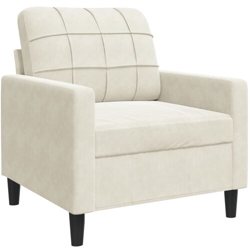 vidaXL Fotelj krem 60 cm žamet, (21255983) Cene