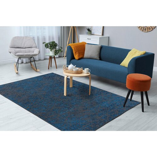 Kayoom RAVNO TKANA PREPROGA 80/150 cm modra Slike