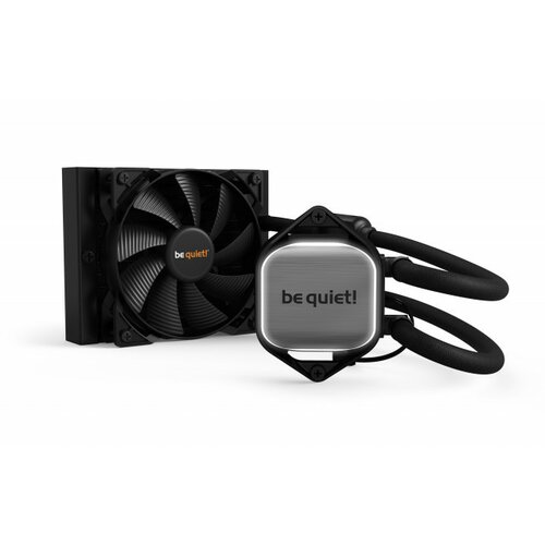 Be Quiet! PURE LOOP 120mm [with LGA-1700 Mounting Kit], Doubly decoupled pump, Very quiet Pure Wings 2 PWM fan 120mm, Unmistakable design with white LED and aluminum-style, Intel and AMD Cene