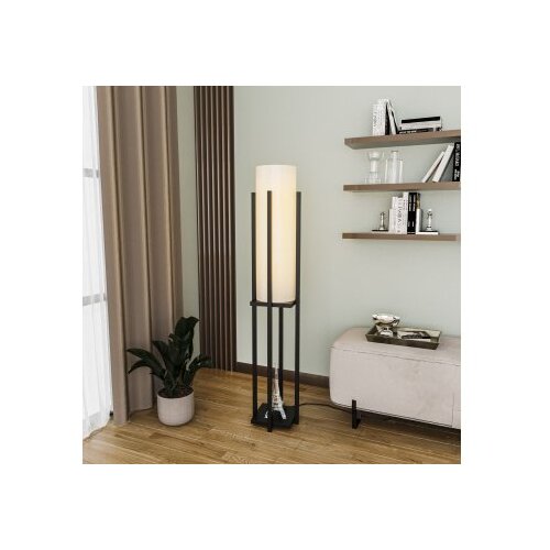 Opviq Polica Lampa 8125 Podna lampa, crno-bijela Slike