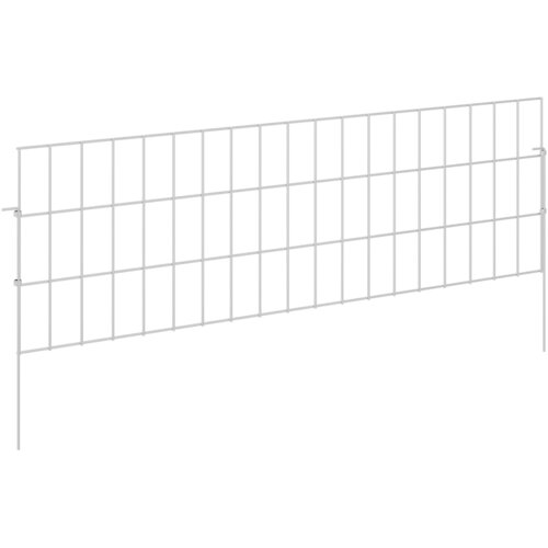 vidaXL Ograja za vrt z žeblji 12 pcs 95 x 30 cm Mesh Pocinkano jeklo, (5000301378) Cene