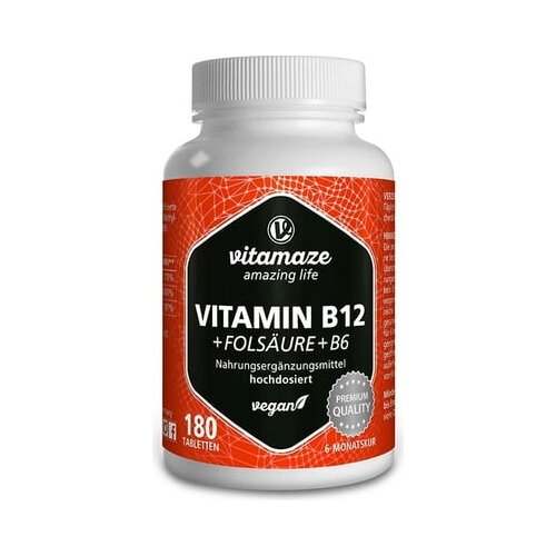 Vitamaze vitamin B12 + folna kislina + B6 Cene