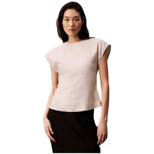 Calvin Klein bež ženska bluza Slike