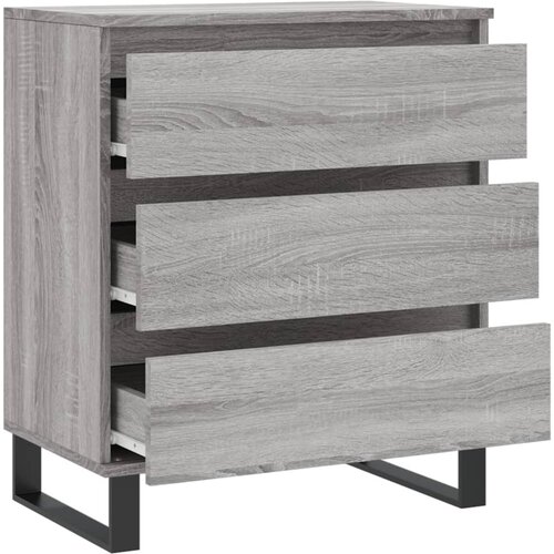  Komoda sivog hrasta sonome 60x35x70 cm od konstruiranog drva Slike