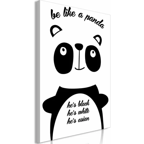  Slika - Be Like a Panda (1 Part) Vertical 40x60