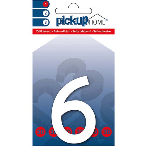 Rio Številka Pickup 3D Home Rio (Motiv: 6, višina: 6 cm, bele barve) Cene