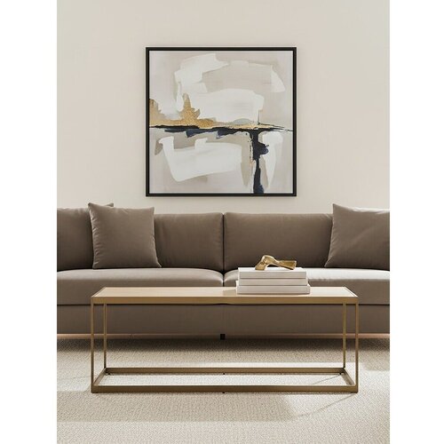 Premier Housewares Rjava/v naravni barvi klubska mizica z mizno plo&amp;scaron;čo v hrastovem dekorju 40x120 cm Grenoble &amp;ndash; Slike