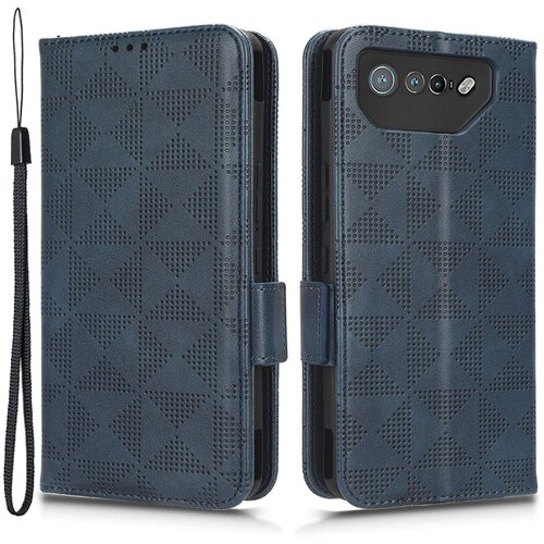 INORCO Za telefon Asus ROG Phone 7 5G torbica za denarnico za mobilni telefon iz PU usnja, natisnjen trikotnik, stojalo, (22033205) Slike