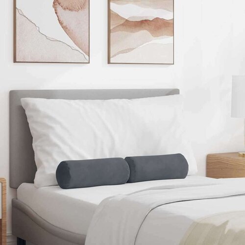 vidaXL valjkasti jastučići 2 pcs tamno siva Ø 15 x 40 cm Cijene