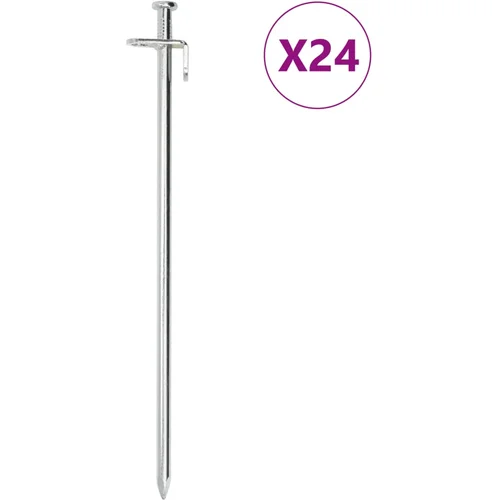 vidaXL Klini za šotor 24 kosov 30 cm Ø8 mm pocinkano jeklo, (21275808)