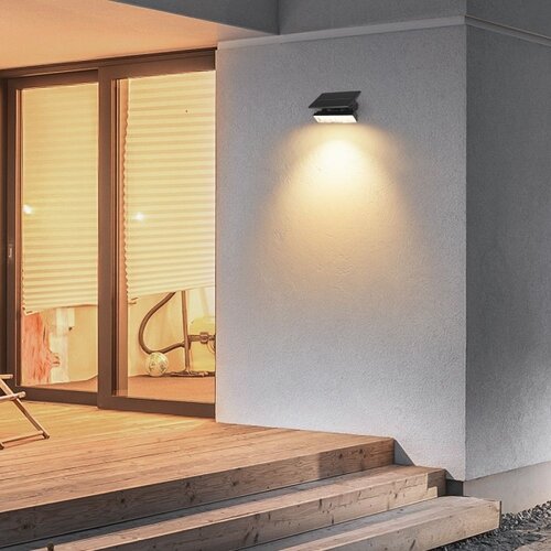  LED solarno svetlo LED/0,9W/3,7V 3000K IP65 1200 mAh crna Slike