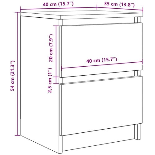 TV ormarić betonsko-sivi 40x35x54 cm inženjerski drvo - Beton siva 40 cm Slike