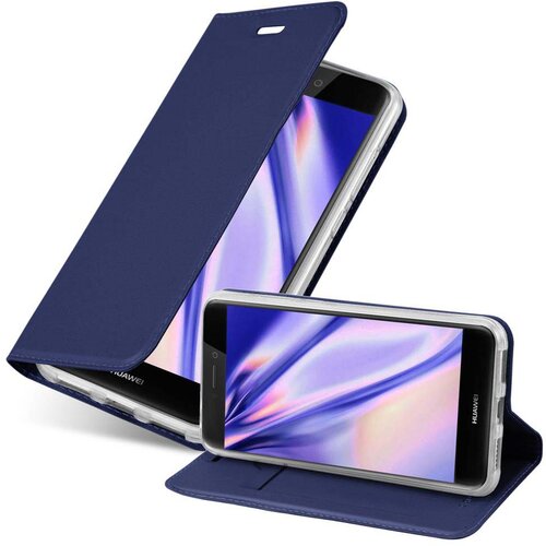 Cadorabo Huawei P8 LITE 2017/P9 LITE 2017 v klasična temno modra - Za&scaron;čitni ovitek z magnetnim zapiranjem, stoječo funkcijo in režo za kartice, (20558600) Cene
