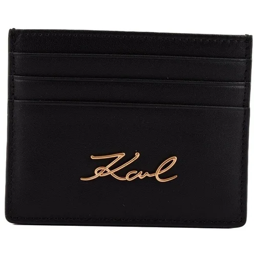 Karl Lagerfeld SIGNATURE CARDHOLDER Crna