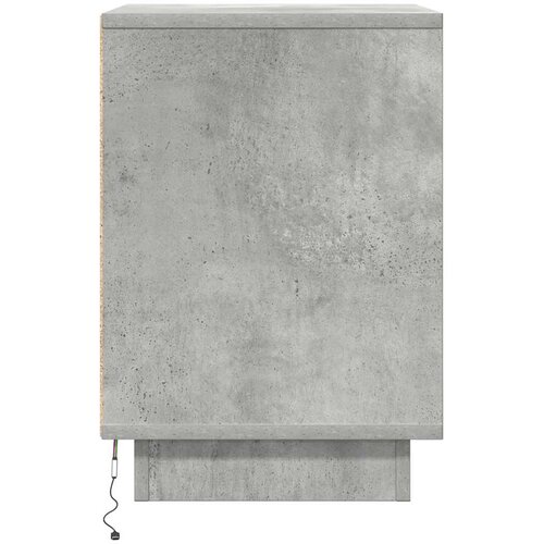  Noćni ormarići s LED svjetlima 2 kom boja betona 38x34x50 cm Slike