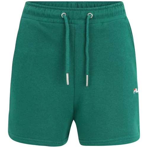 Fila Sportske hlače zelena / crvena / bijela