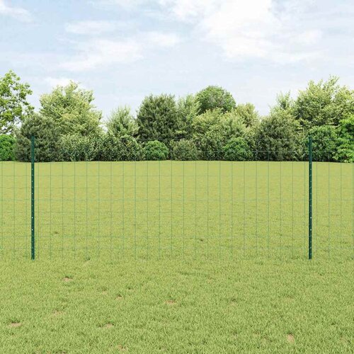 Euro ograda s postom 10 x 1 m Čelik premazan PVC-om Zelena Cijene