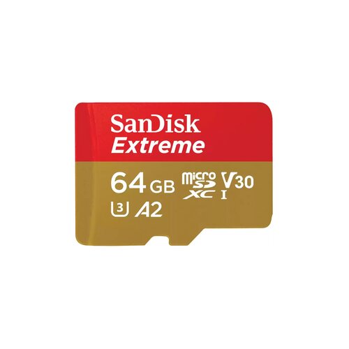 Sandisk spominska kartica Extreme microSDXC 64GB + SD Adapter 170MB/s &amp; 80MB/s A2 C10 V30 UHS-I U3 Cene