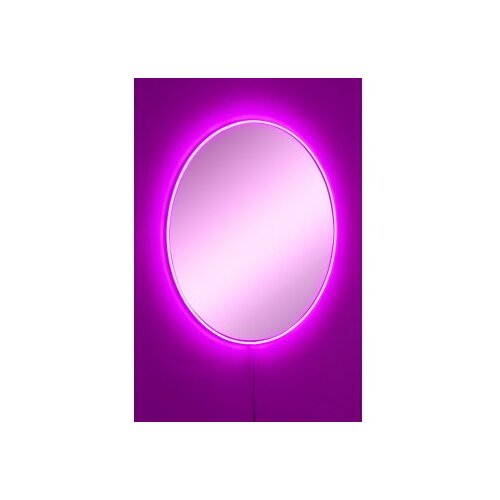 Hanah home ogledalo sa led osvetljenjem round diameter: 40 cm pink Cene