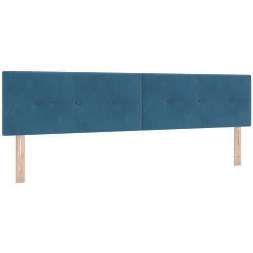 VidaXL Naslon za glavo s stolčkom temno modra 200 cm žamet, (22008375) Slike
