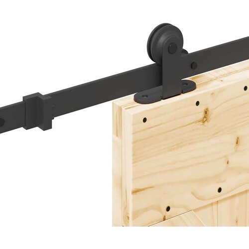  Klizna vrata NARVIK 85 x 210 cm (152 5 cm) Prirodna i crna - 85 x 210 cm (152 5 cm) Trokutasti Cijene