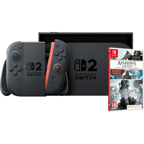 Nintendo Igralna konzola SWITCH 2 + igra ASSASSIN'S CREED (REBEL COLLECTION + AC 3) Cene
