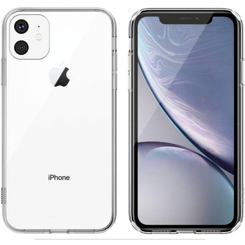 QDOS Ovitek za iPhone 11 / XR Hybrid iz TPU obdelave proti praskam, Prozorno, (21153621) Slike