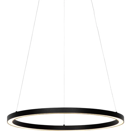 QAZQA Professional Viseča svetilka črna 60 cm z LED 3-stopenjsko zatemnitvijo - Girello