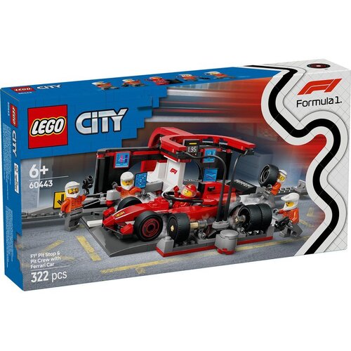 Lego City F1 Pitstop & Ferrari Team 60443 Cene