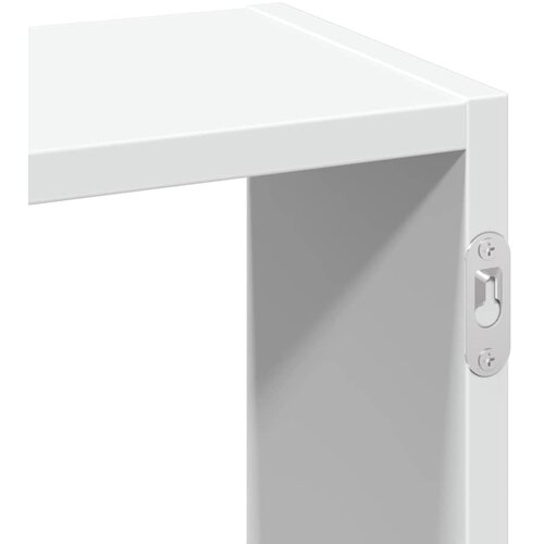  Zidna polica bijela 159x18x66 cm od konstruiranog drva Slike