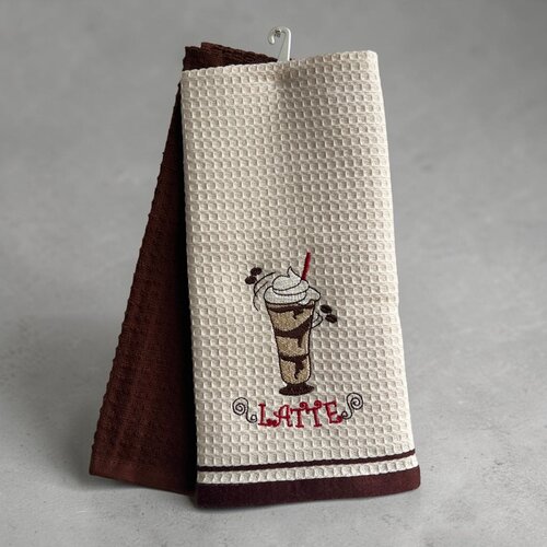Viktorija Leskovac Set kuhinjskih krpa 40x60cm Wafle - Latte Cene