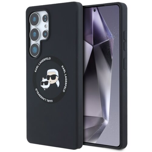 Karl Lagerfeld Originalen ovitek MagSafe Samsung Galaxy S25 Ultra 5G - Heads - črn - KLHMS25LSKCHTCK Slike