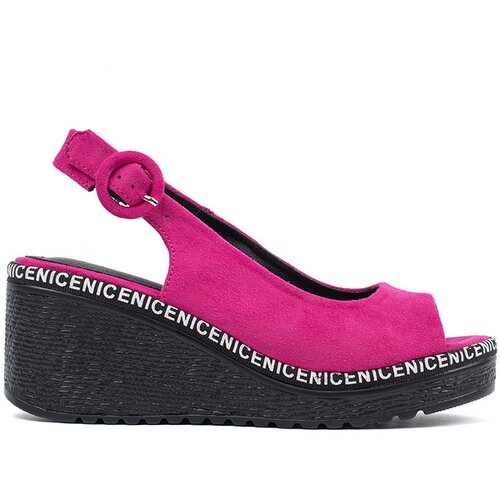 GOODIN Women's wedge sandals fuchsia Cijene