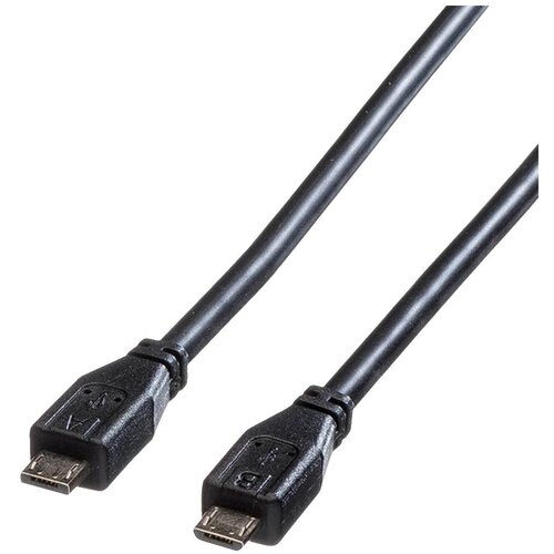 Roline USB kabel USB 2.0 USB mikro-A vtič\, USB-mikro-B vtič 1.80 m črna za&scaron;čiten 11.02.8753, (20417416) Cene