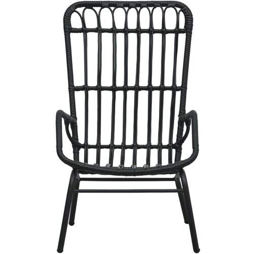 Maison Chic Vrtni Stoli - Stol za vrt iz poli ratana črn JS654, (21877299) Cene