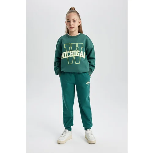 Defacto Girls&#39; Printed Jogger Sweatpants