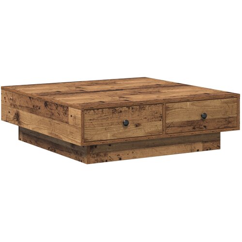 VidaXL Stolić za kavu Staro drvo Obnovljeno drvo 90 x 90 x 28 cm Slike