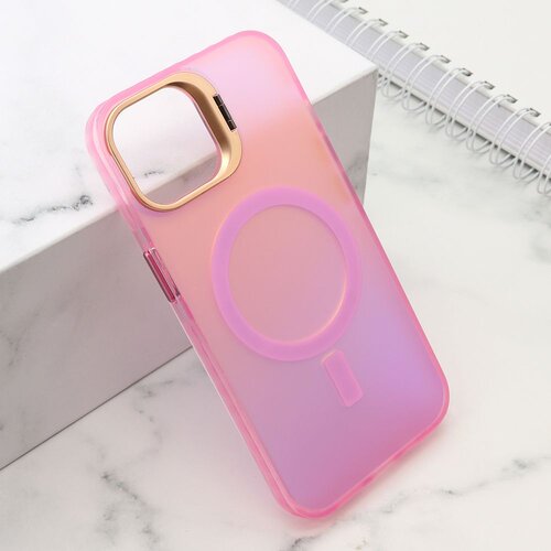 Maska shine magsafe za iphone 14/ roza Slike