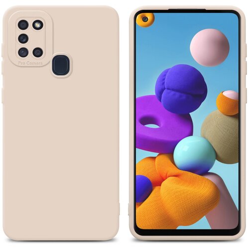 Cadorabo Case, združljiv s Samsungom v Fluid Cream - zaščitni pokrov iz fleksibilnega silikona TPU, (20591643) Cene